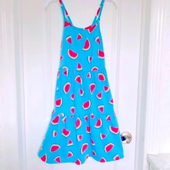 Cat & Jack Cotton Watermelon Dress Girl’s Size Large 10/12 - Picture 4 of 11